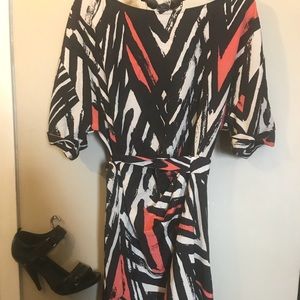 Printed dress size large